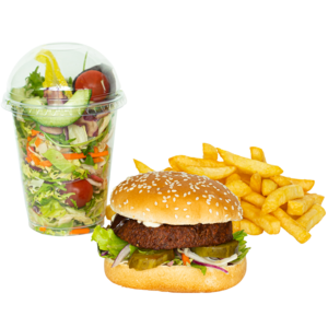 Veggieburger-Menu